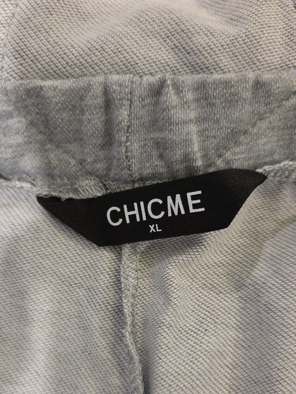 Chicme Light Gray Wide-Leg Knot-Strap Jumpsuit Size XL, New Without Tags! - Picture 6 of 13